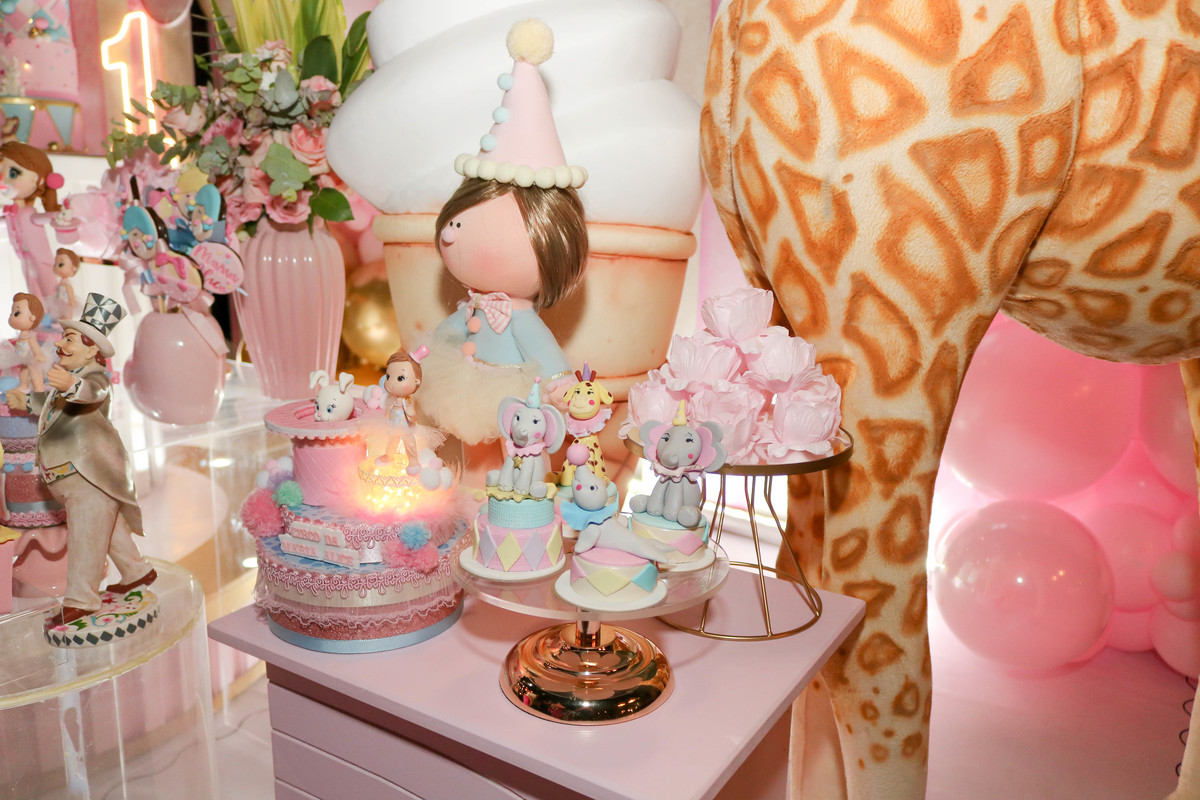 Decoração festa circo rosa