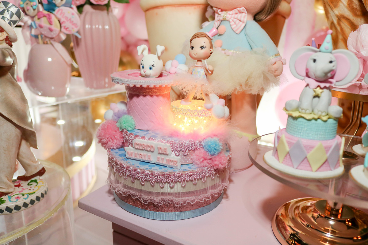 Decoração festa circo rosa