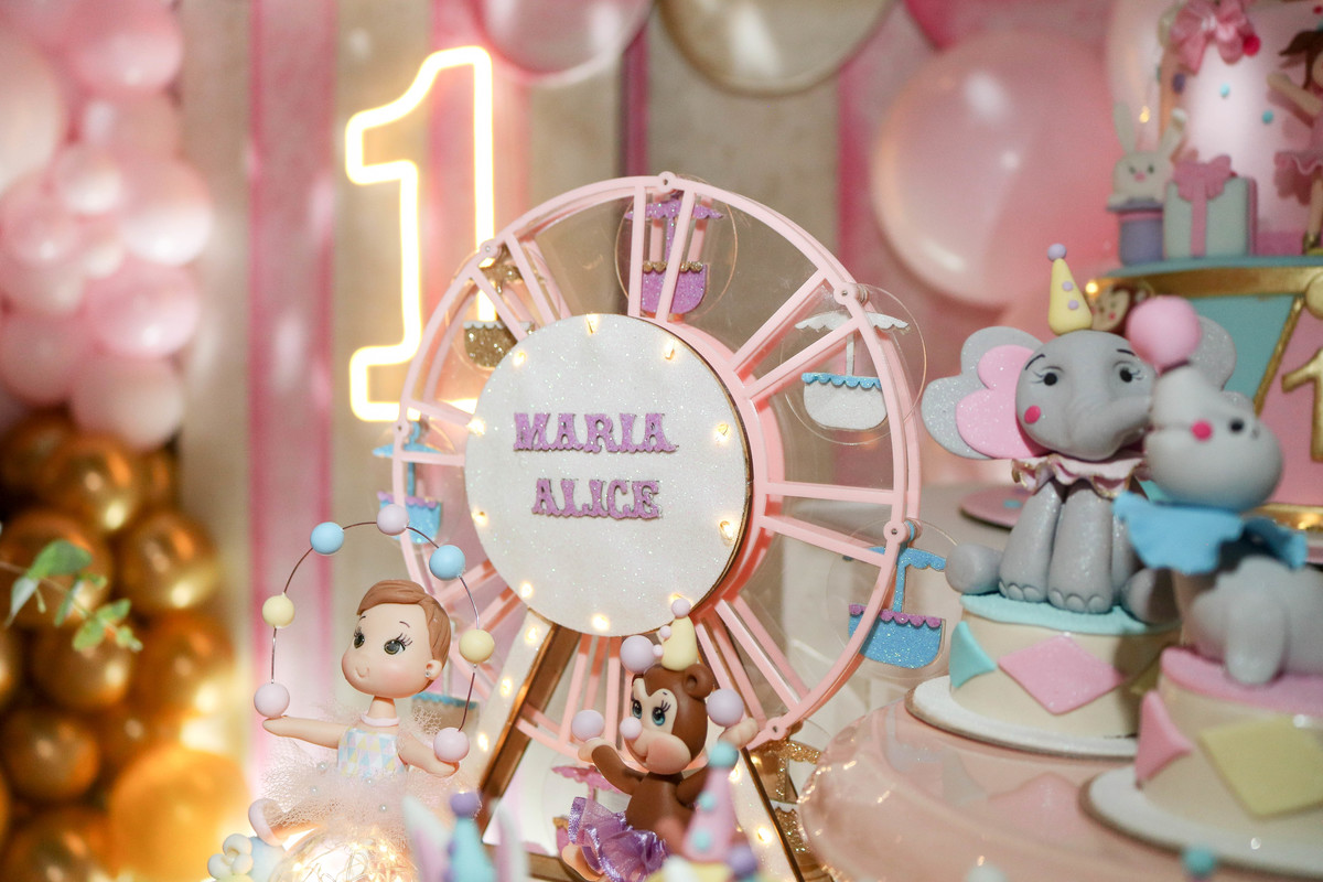 Decoração festa circo rosa