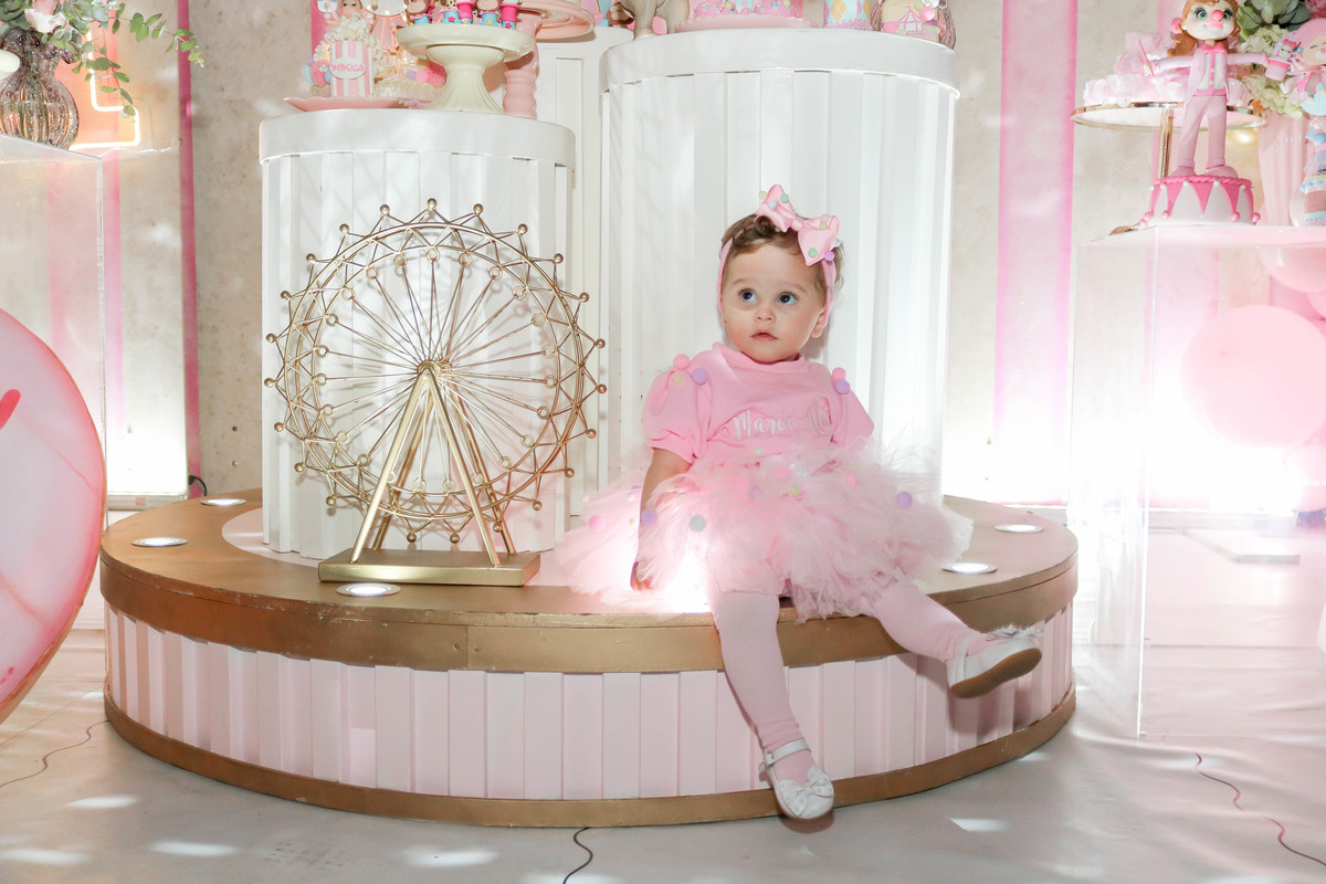 look de bebê circo rosa 