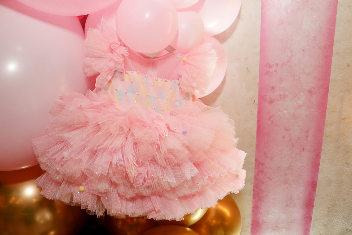 look de bebê circo rosa 