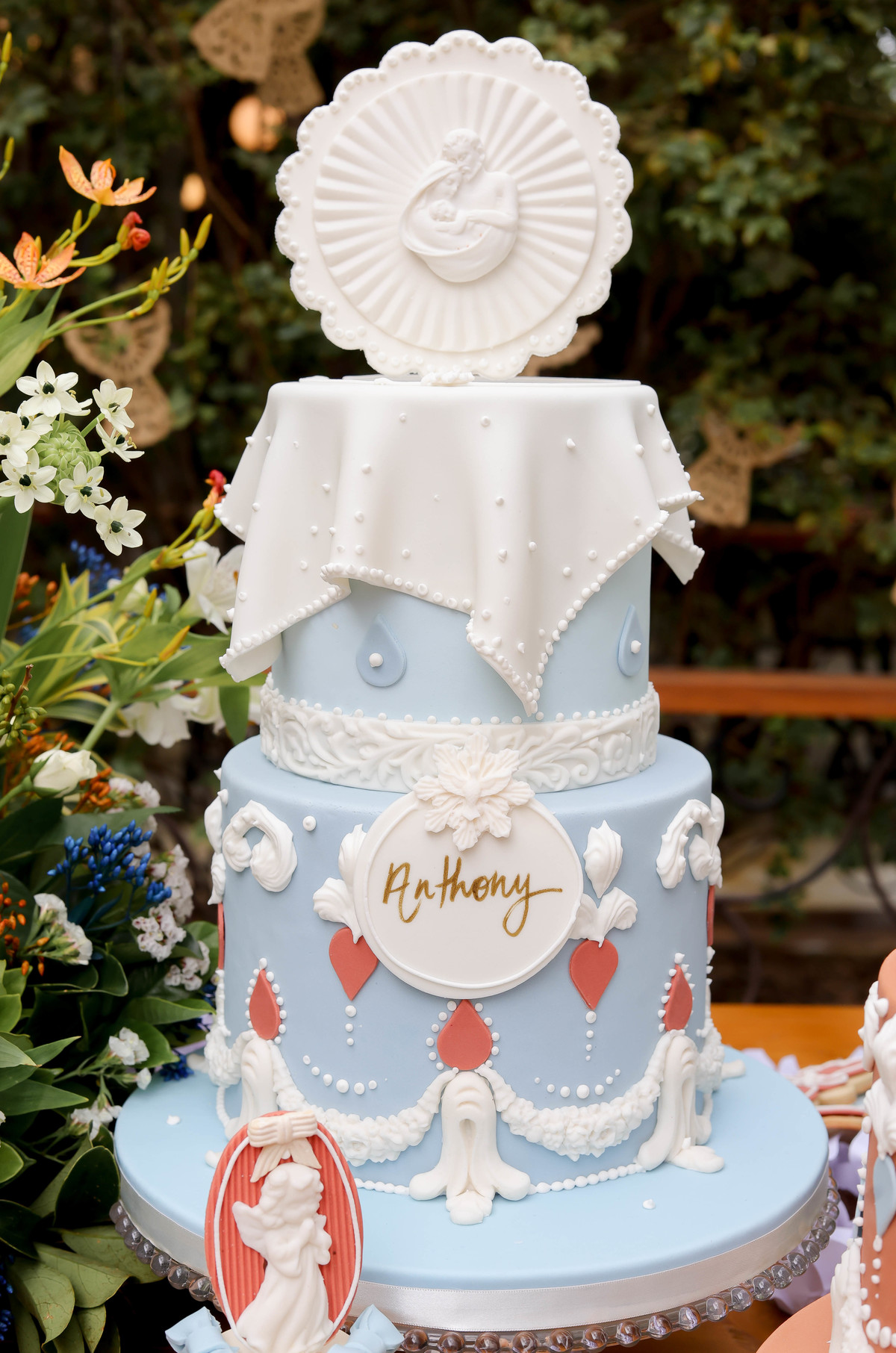 Doces personalizados batizado