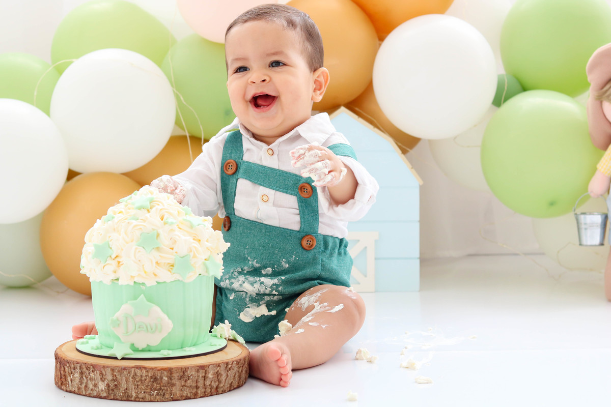 Smash the cake fazendinha