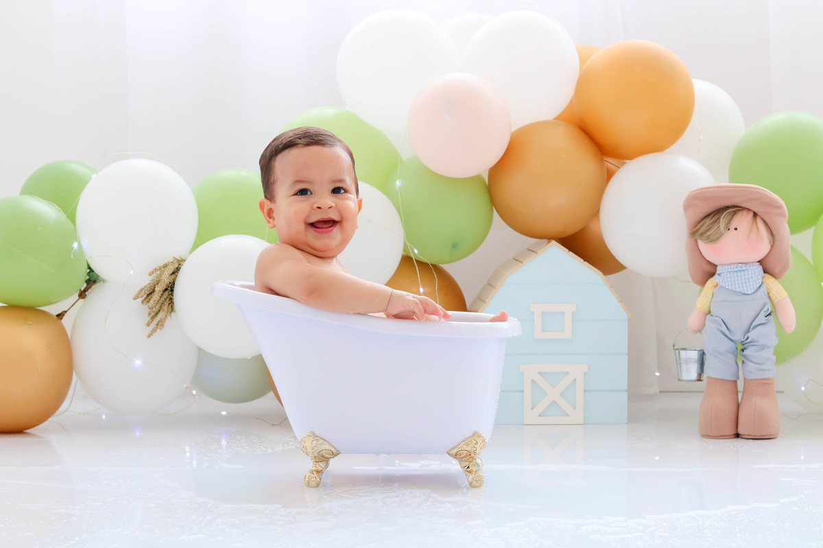 Smash the cake fazendinha