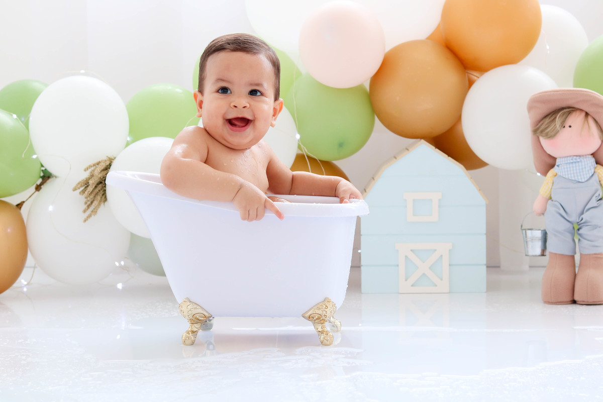 Smash the cake fazendinha