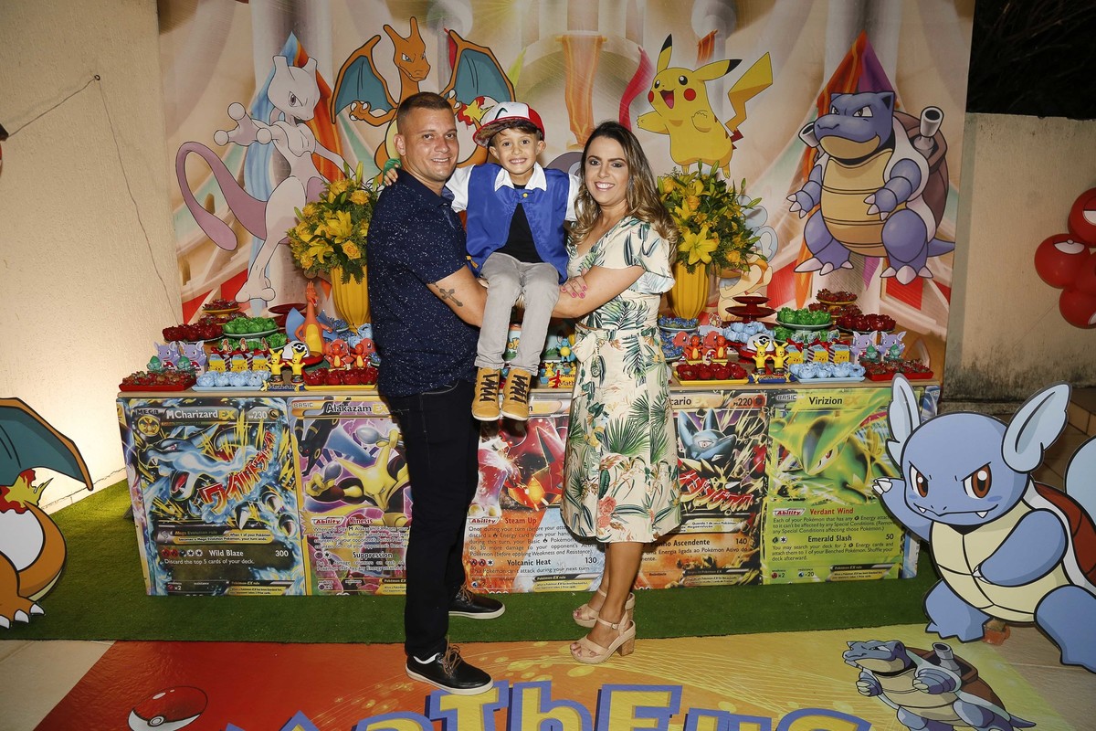 Foto de Família na decoração do Pokémon