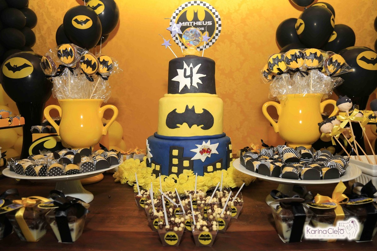 Bolo personalizado do Batman