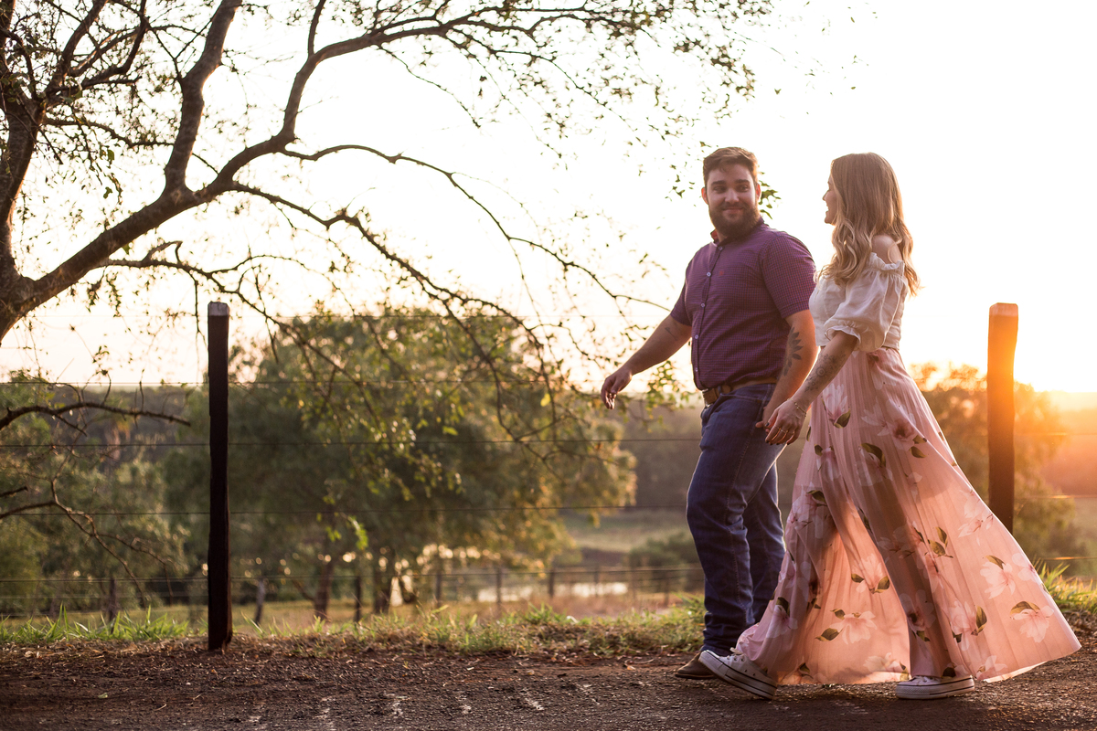 Ensaio Casal - Thiane e Mikael - Morro Vermelho - Jaú SP