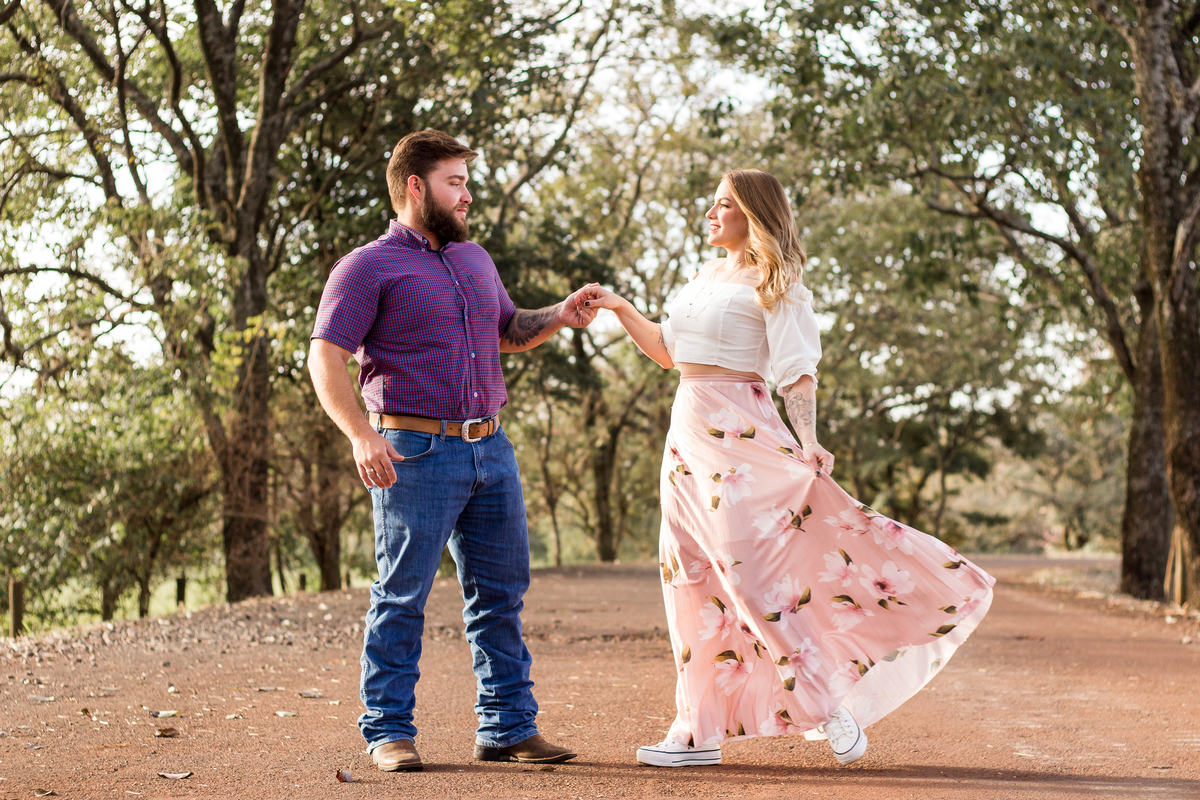 Ensaio Casal - Thiane e Mikael - Morro Vermelho - Jaú SP