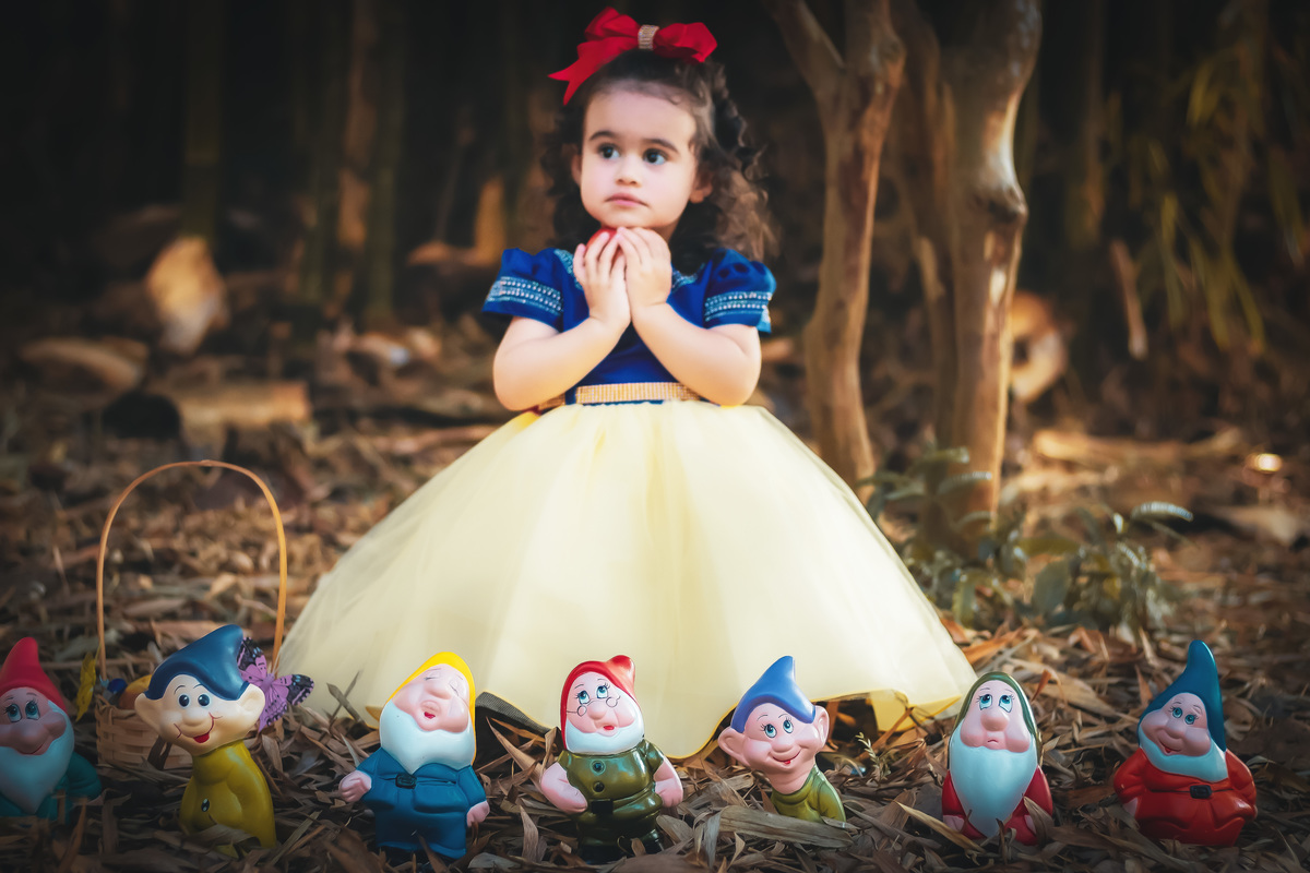 Ensaio branca de neve 3 anos da minha princesa Kylie Lorena 