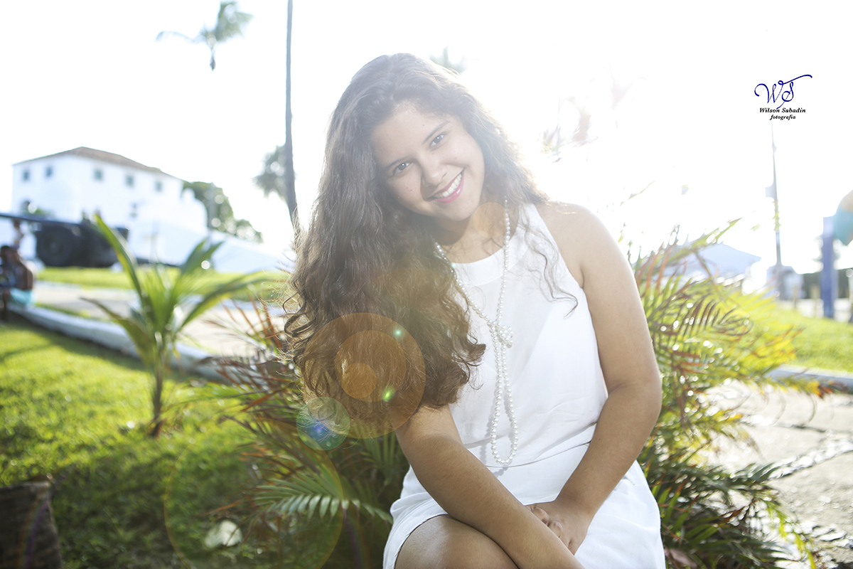 Ensaio 15 anos em ponta de humaita, Salvador-BA, com vista para o mar