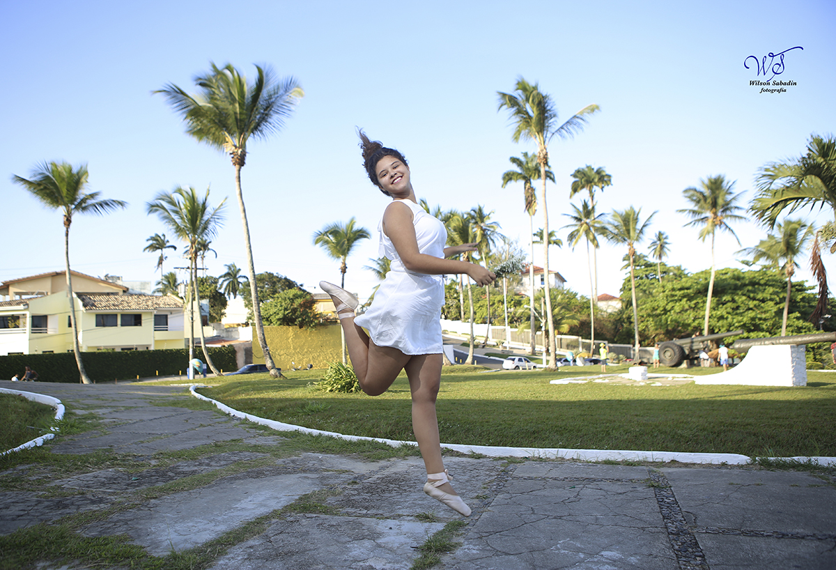 Ensaio de 15 anos salto de bailarina