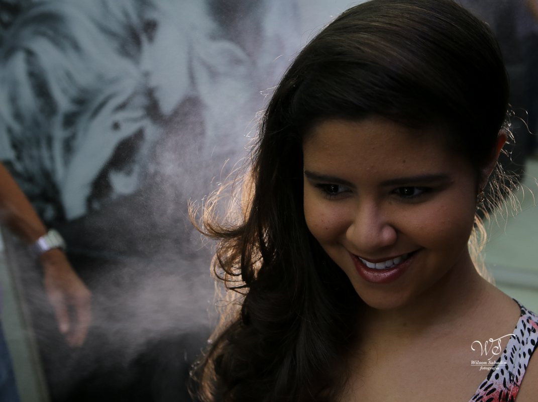 fotografia de 15 anos a debutante no making off