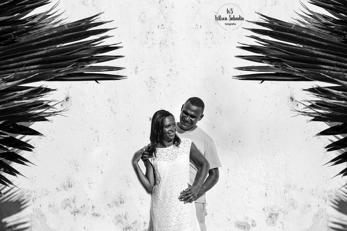 wilson Sabadin fotografia de casamento salvador bahía, noivos em preto e branco