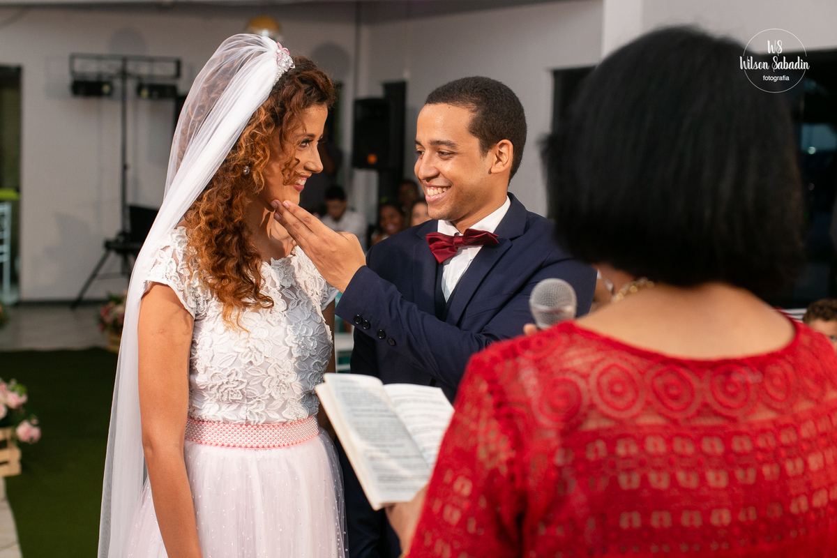fotografia de casamento em Salvador Bahia, os noivos na cerimonia