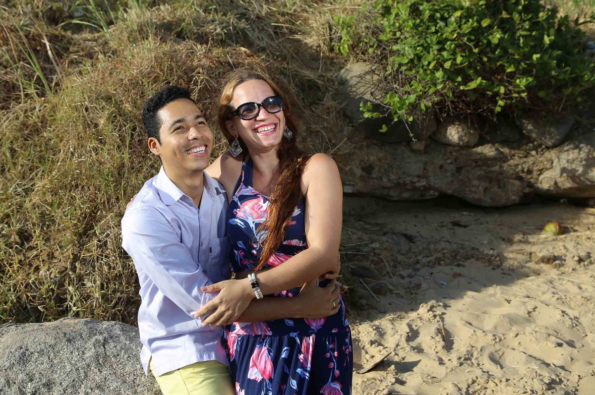 ensaio fotografico pré-casamento, noivos, noiva, noivo, praia da boa viagem, forte humaitá, fotografia de noivos, pré-wedding