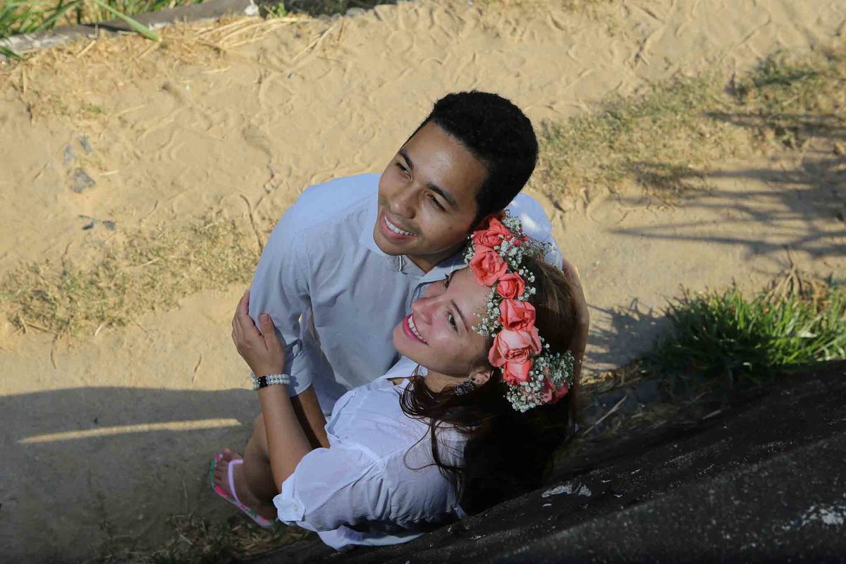 ensaio fotografico pré-casamento, noivos, noiva, noivo, praia da boa viagem, forte humaitá, fotografia de noivos, pré-wedding