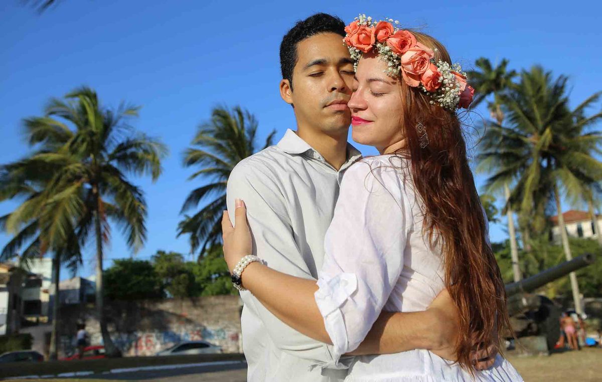 ensaio fotografico pré-casamento, noivos, noiva, noivo, praia da boa viagem, forte humaitá, fotografia de noivos, pré-wedding