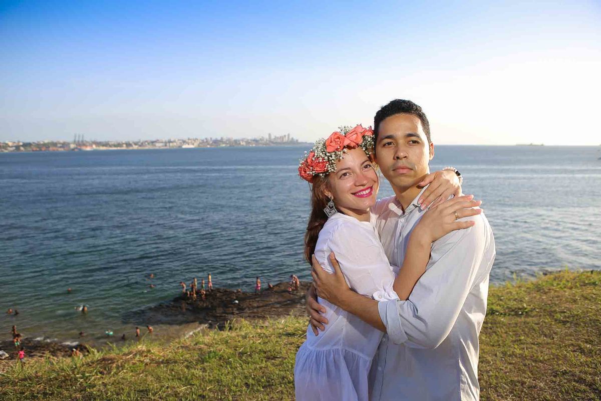 ensaio fotografico pré-casamento, noivos, noiva, noivo, praia da boa viagem, forte humaitá, fotografia de noivos, pré-wedding