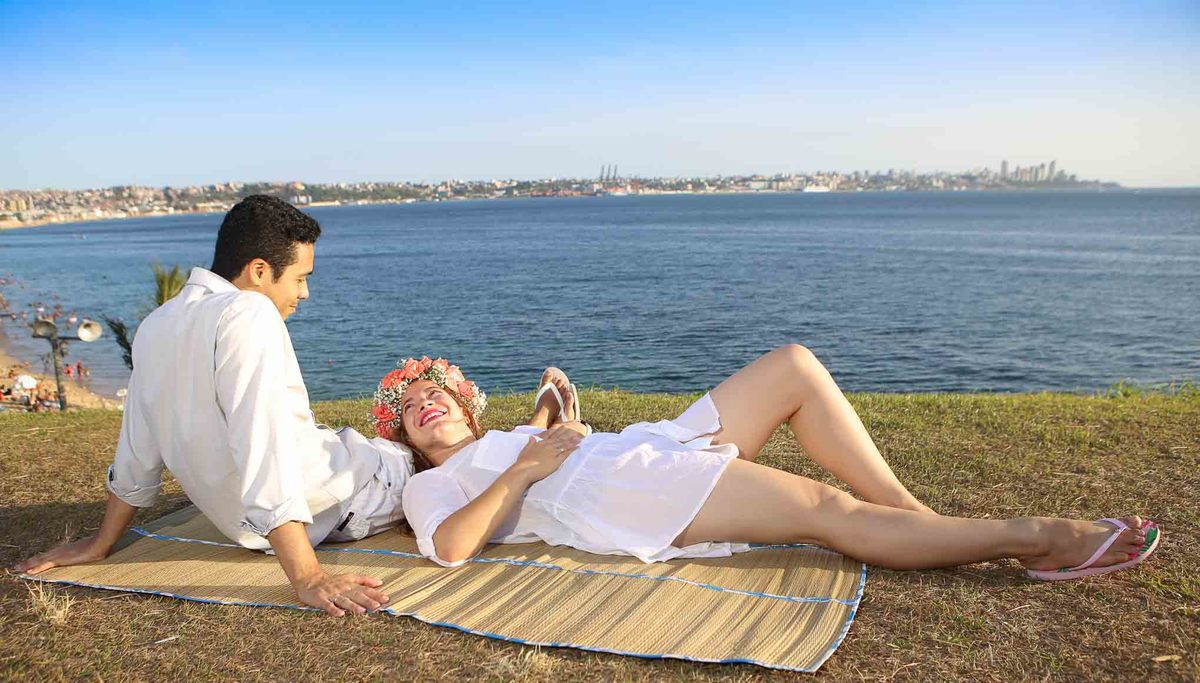 ensaio fotografico pré-casamento, noivos, noiva, noivo, praia da boa viagem, forte humaitá, fotografia de noivos, pré-wedding