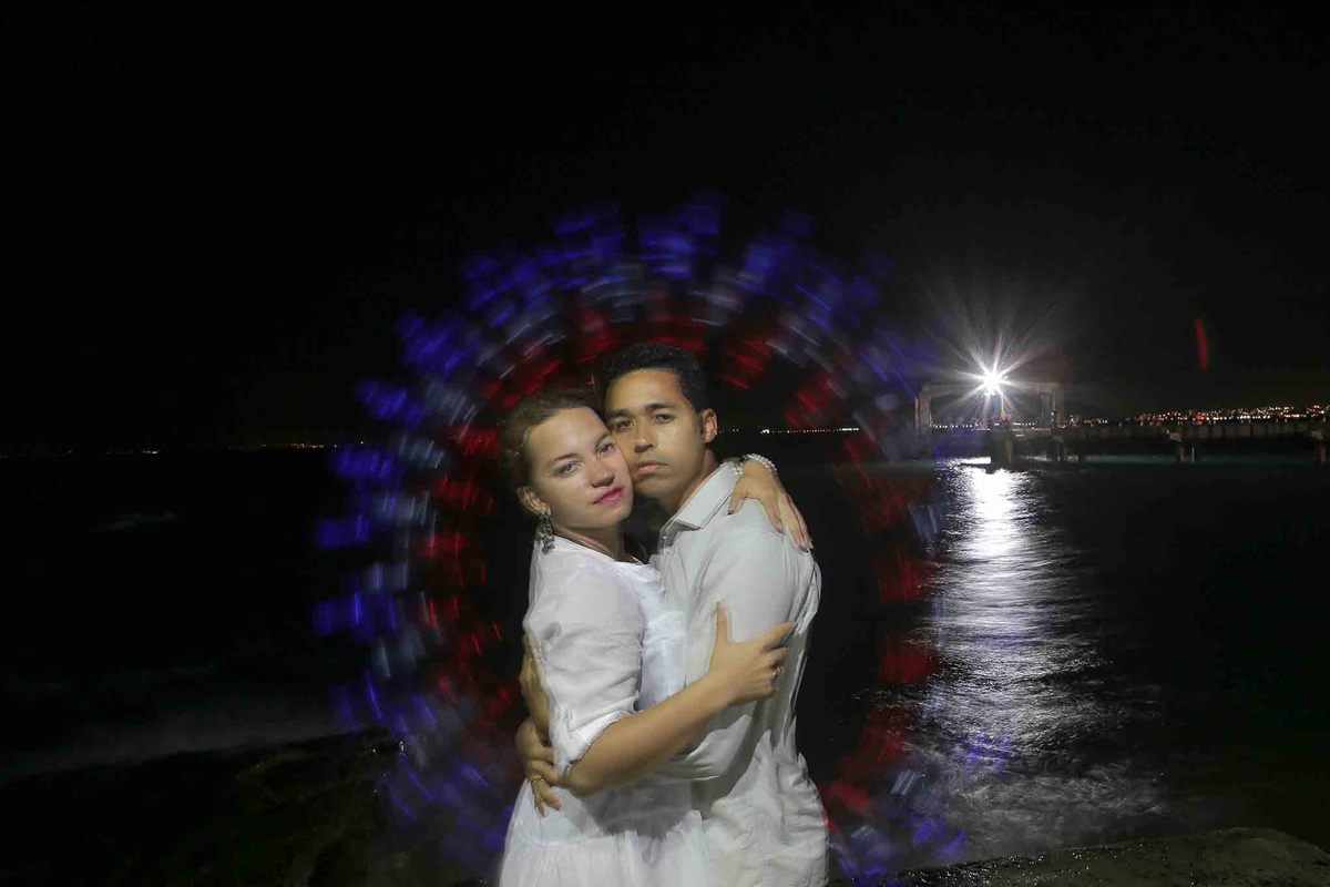 ensaio fotografico pré-casamento, noivos, noiva, noivo, praia da boa viagem, forte humaitá, fotografia de noivos, pré-wedding