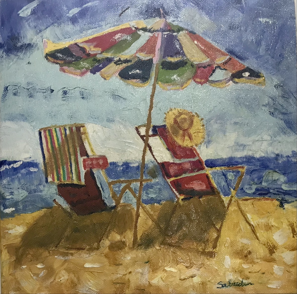 Repousando na praia, dia de praia e muito sol