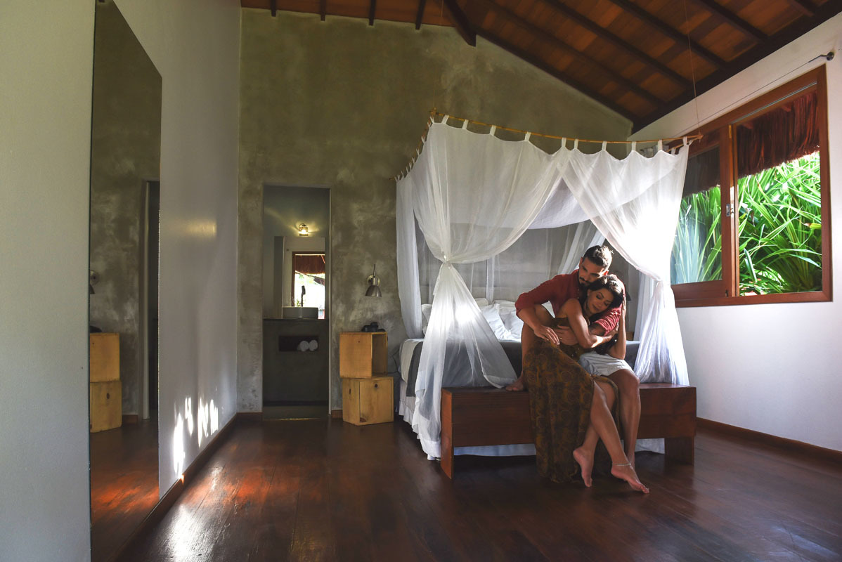 Fotos do ensaio de pre wedding em morro de são paulo no vila dos orixás boutique hotel & spa na Bahia