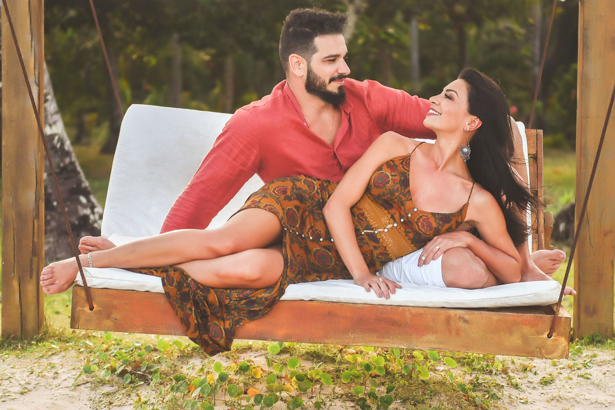 Fotos do ensaio de pre wedding em morro de são paulo no vila dos orixás boutique hotel & spa na Bahia