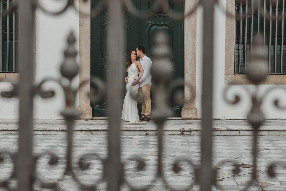 Ensaio do ensaio de pre casamento no Pelourinho em Salvador na Bahia