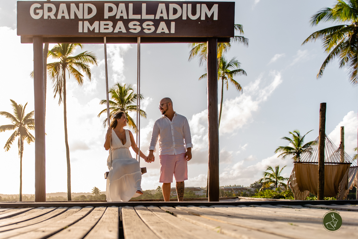 Fotos do ensaio de pre wedding no grand palladium resort & spa Imabassaí na Bahia