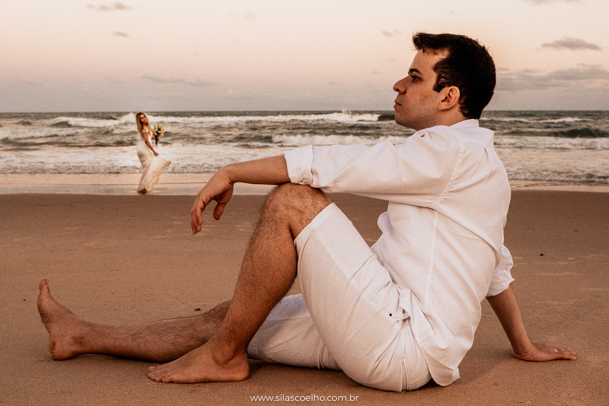 Ensaio de pre wedding na praia no Grand Palladium Imbassaí Resort & SPA