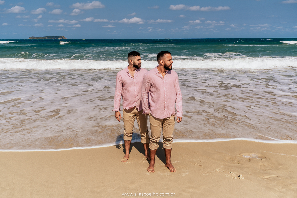 ensaio de pre casamento na praia em florianopolis