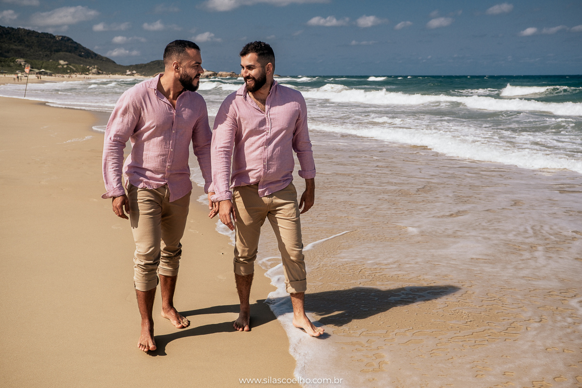 ensaio de pre casamento na praia em florianopolis