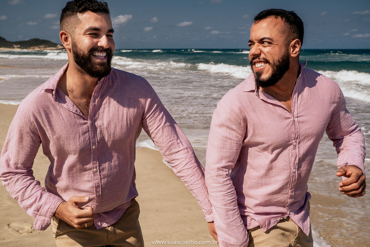 ensaio de pre casamento na praia em florianopolis