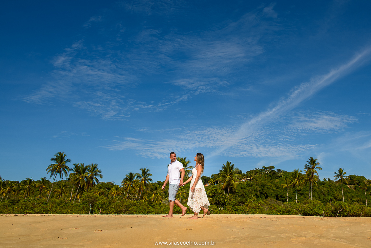Ensaio de pre wedding em Trancoso, Bahia, na praia