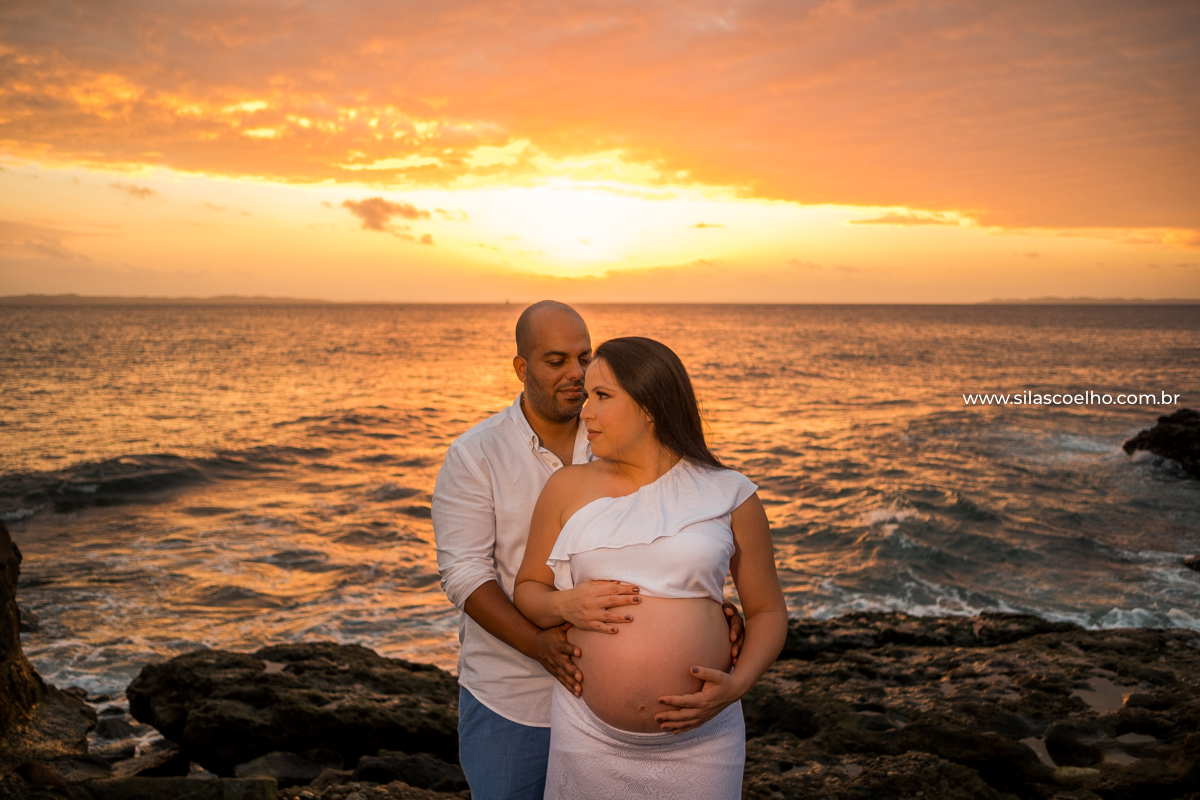 Ensaio de Gestante na praia ponta de Humaitá