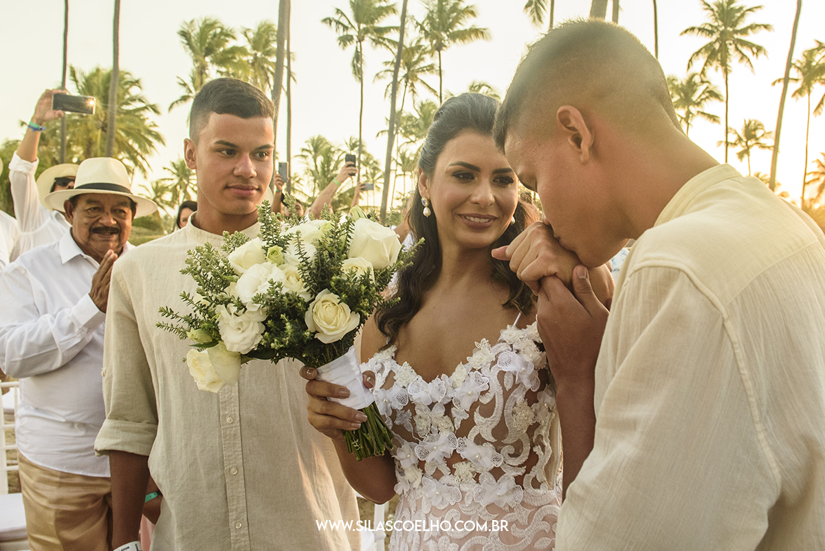 Casar na Bahia. Casamento no Grand Palladium Bahia. Casamento na Praia. Casamento no por do sol.