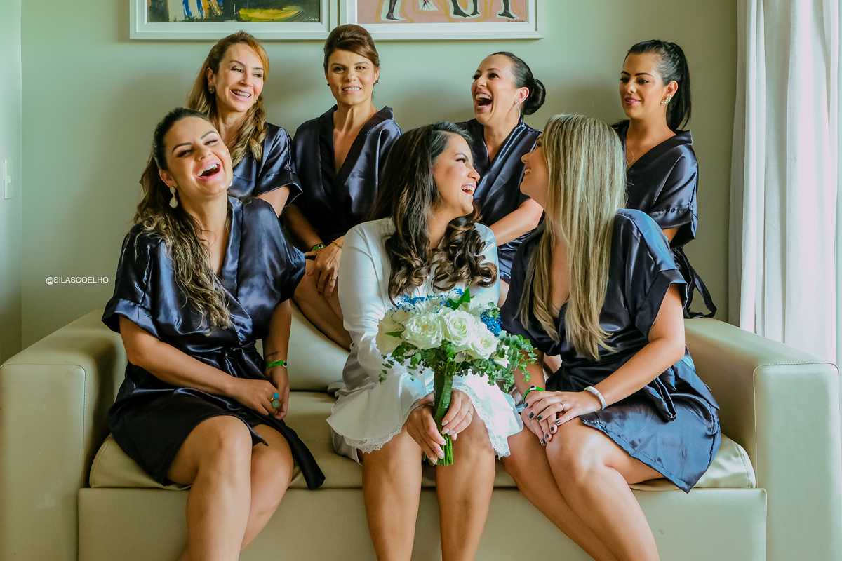 Making of da noiva com as madrinhas
