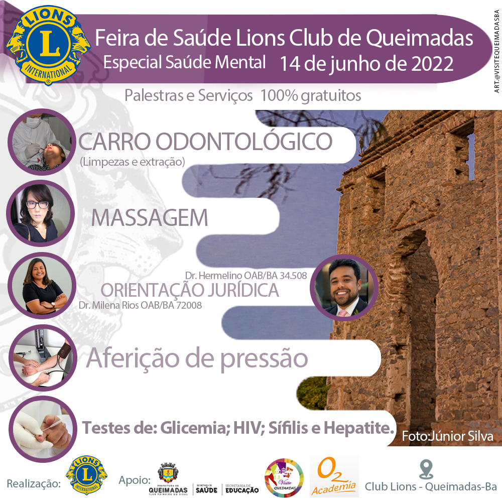 Saúde Mental 
Queimadas Bahia
Queimadas Ba
Waldyr Lantyer
Waldyr Lantyer Fotografia
Visite Queimadas Bahia
Igreja do Lions Queimadas Bahia
Lampião 
Antonio Conselheiro
Bahia
Sertão
Clube Lions Bahia
Clube Lions Internacional
Clube Lions Queimadas Bahia