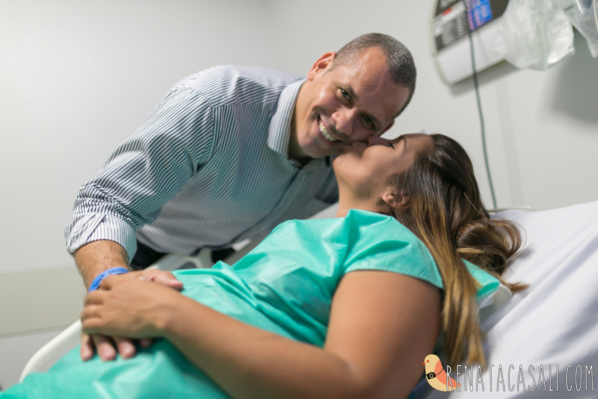 amor e carinho antes do nascimento de Matteo na Maternidade