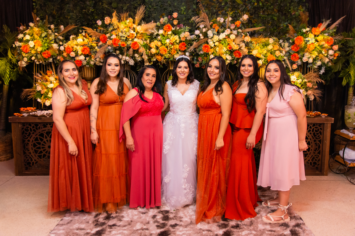 madrinhas casamento mislaine e sandro em tietê