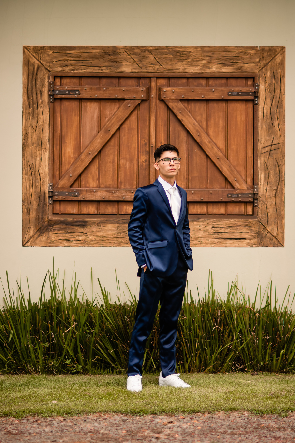 momento do noivo João antes do seu casamento em Cerquilho