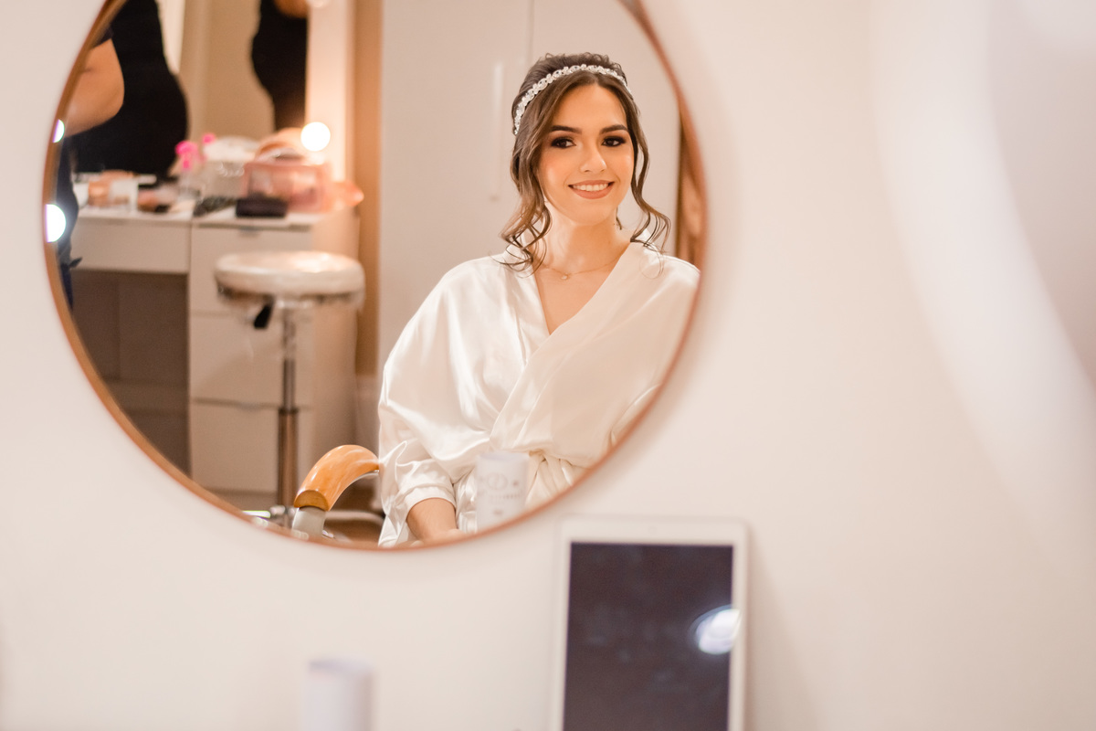 making off da noiva Audrey no atelie da Gabriela Dias