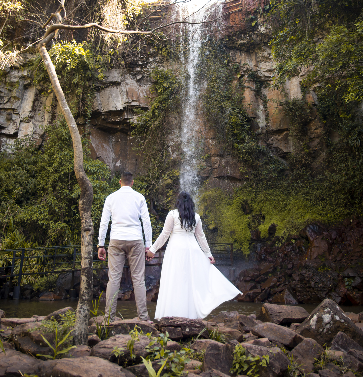Pré Wedding na cachoeira
