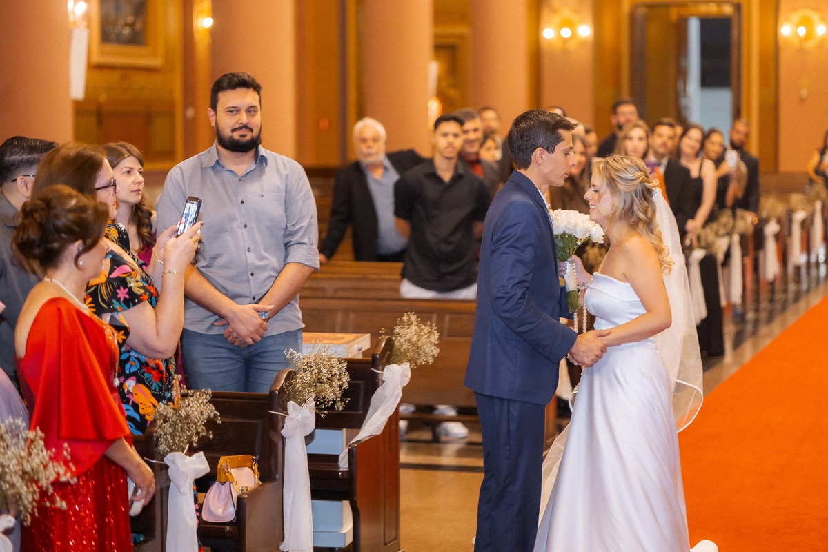 Fotos Casamento na Igreja Matriz em Americana SP Casal de Noivos Izadora e do Victor Casamento Noturno pelas Fotografias do Fotógrafo Denis Silveira Especializado em Casamentos