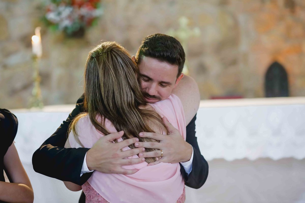 noivo recebe carinho