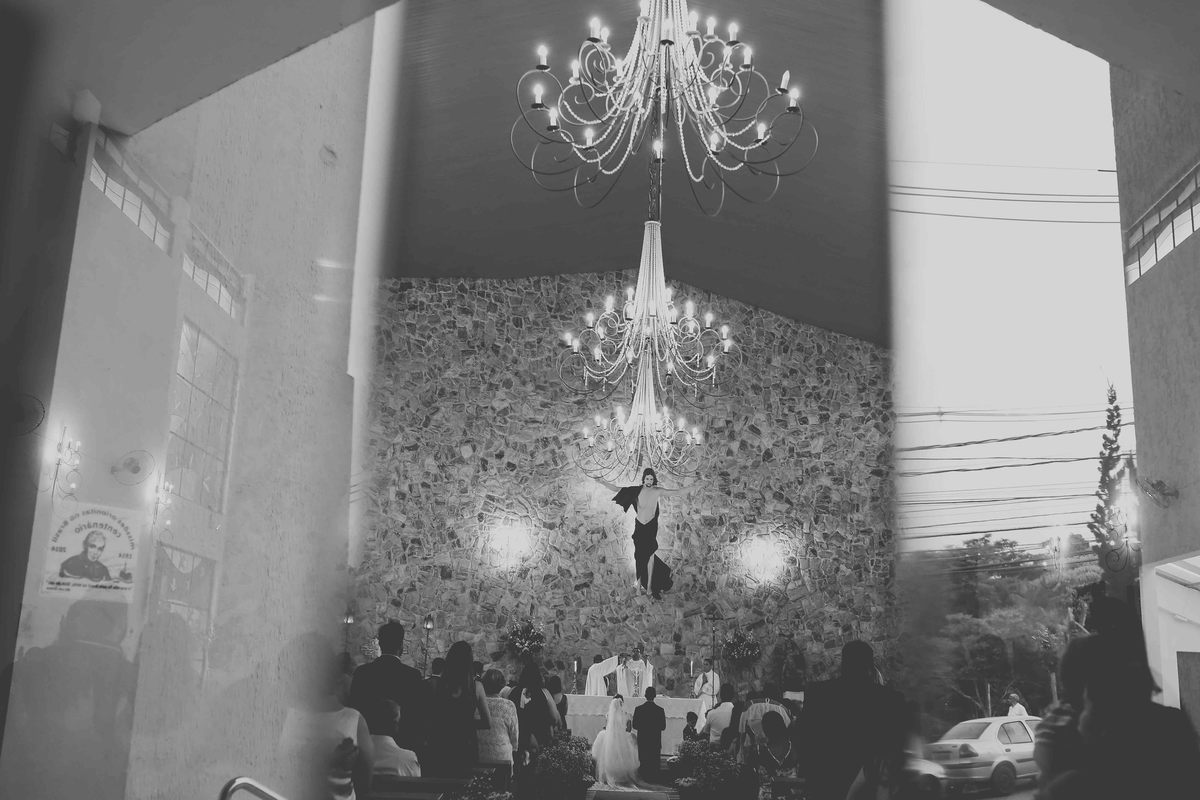 fotografia preto e branco de cerimonia de casamento em sp