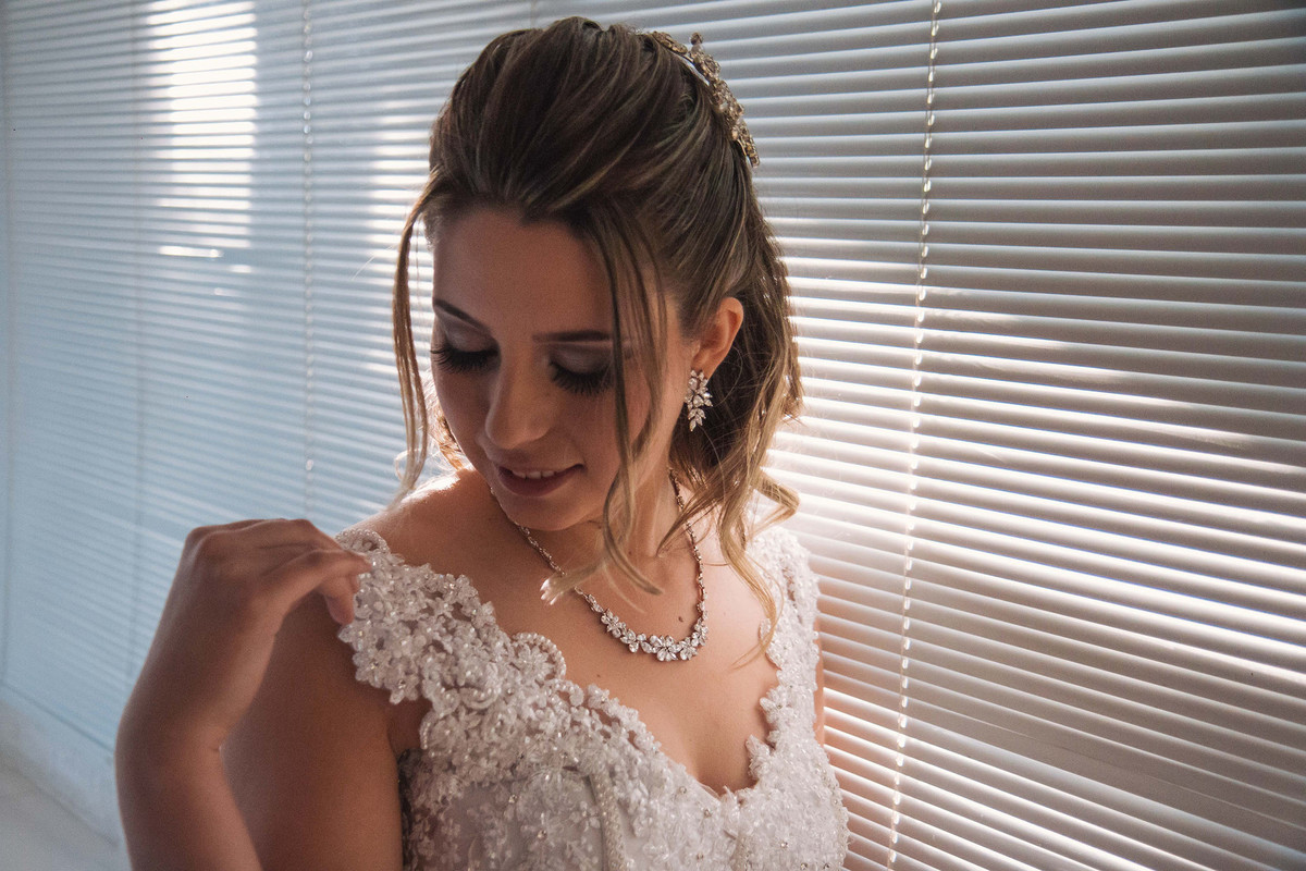 noiva em suite em making off