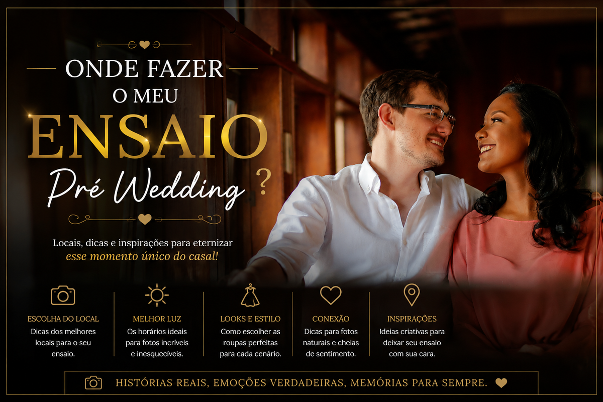 Imagem capa - Onde fazer meu ensaio Pre Casamento ou Pre wedding? por Denis Silveira Fotografia