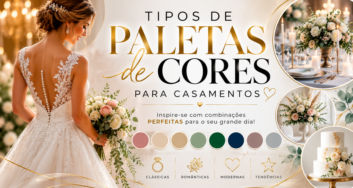 Imagem capa - TIPOS DE PALETAS DE CORES PARA CASAMENTOS por Denis Silveira Fotografia